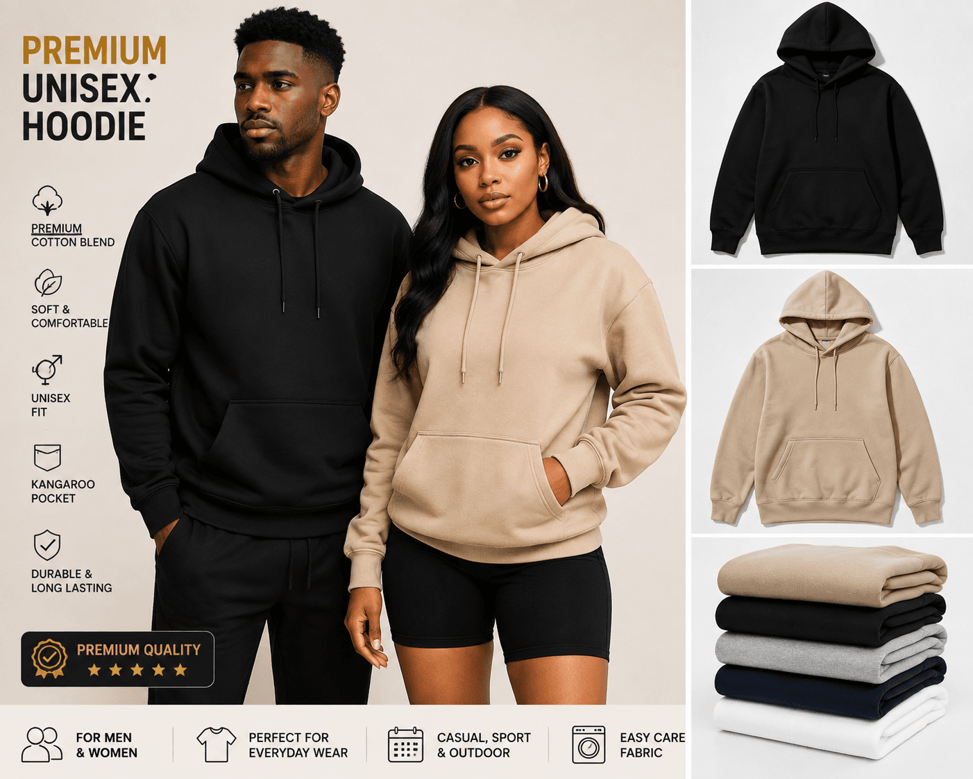 Premium Unisex Essential Hoodie
